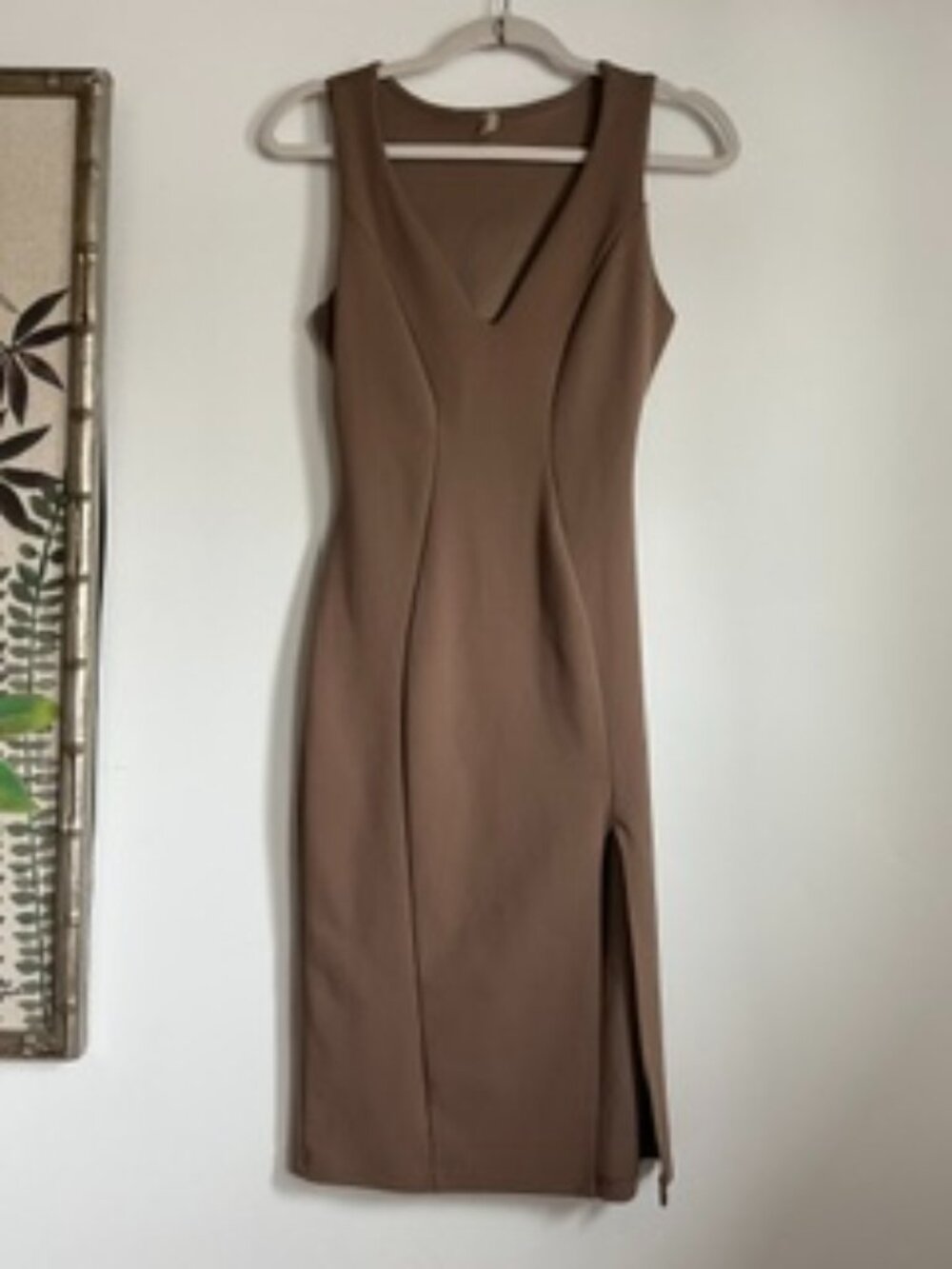 🧡3/15  gLARE Sleeveless Fitted Party Dress Cut-Out Open Back M